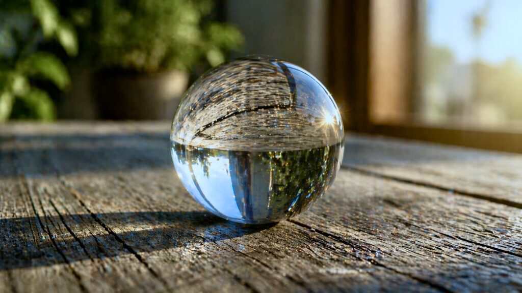 light bends through a glass object or how a shadow should actually fall on a wooden table.