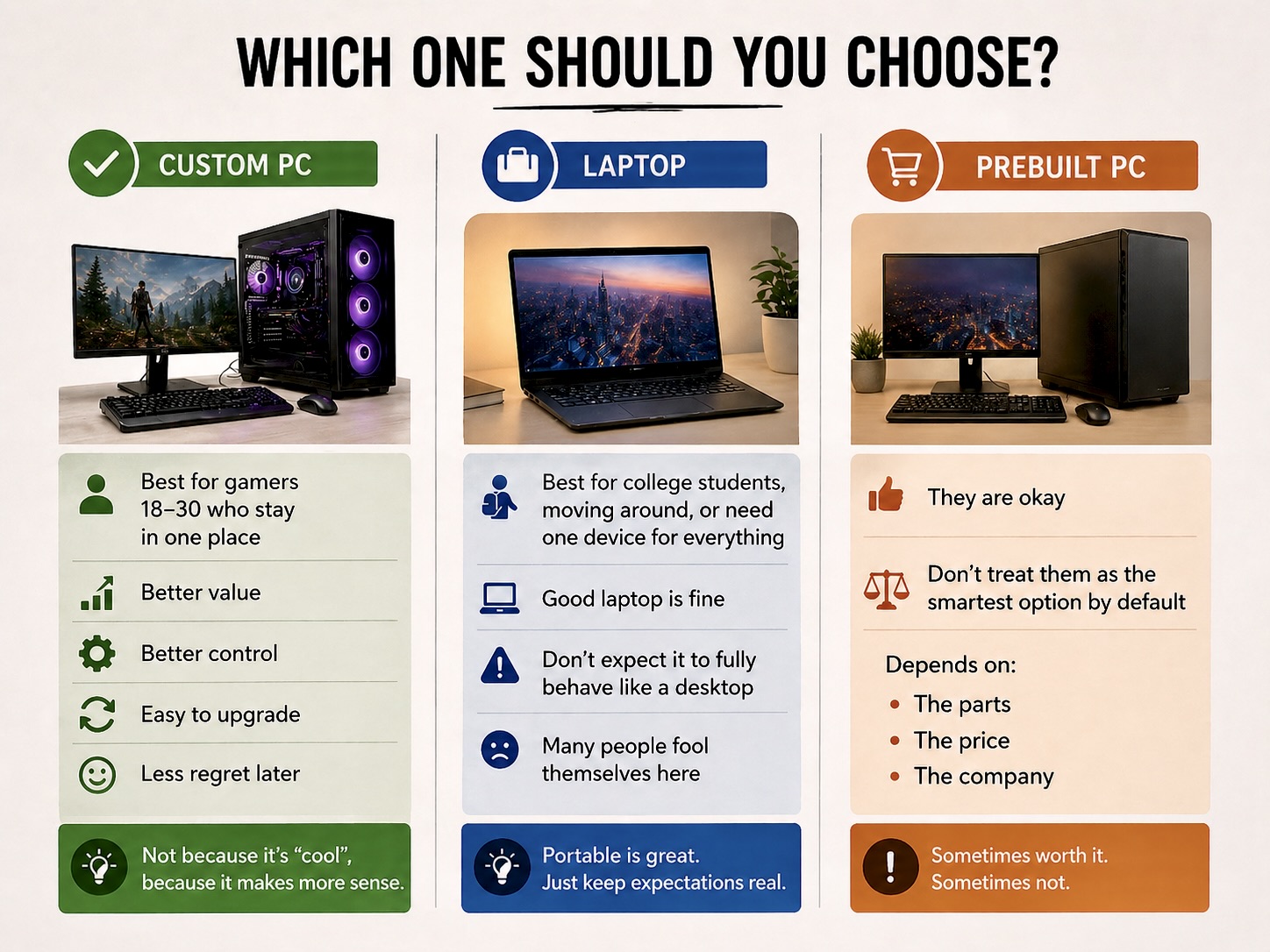Which PC suits you best?