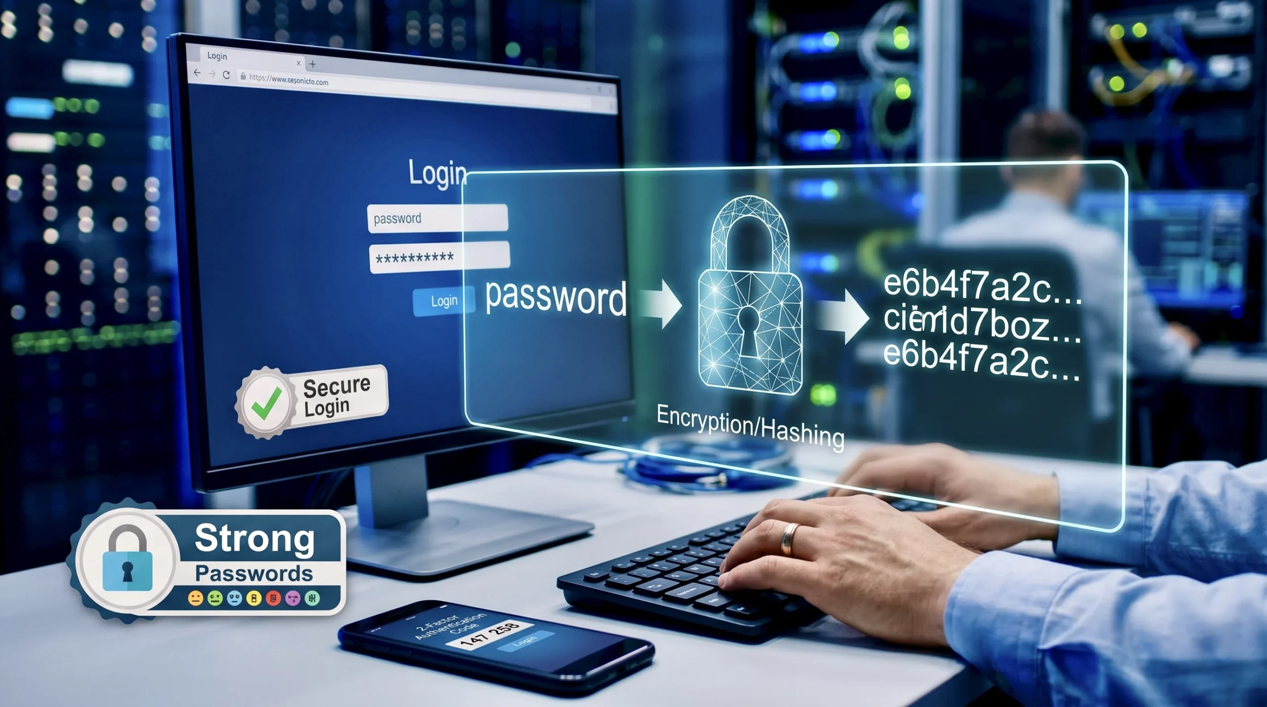 Passwords Also Use Encryption