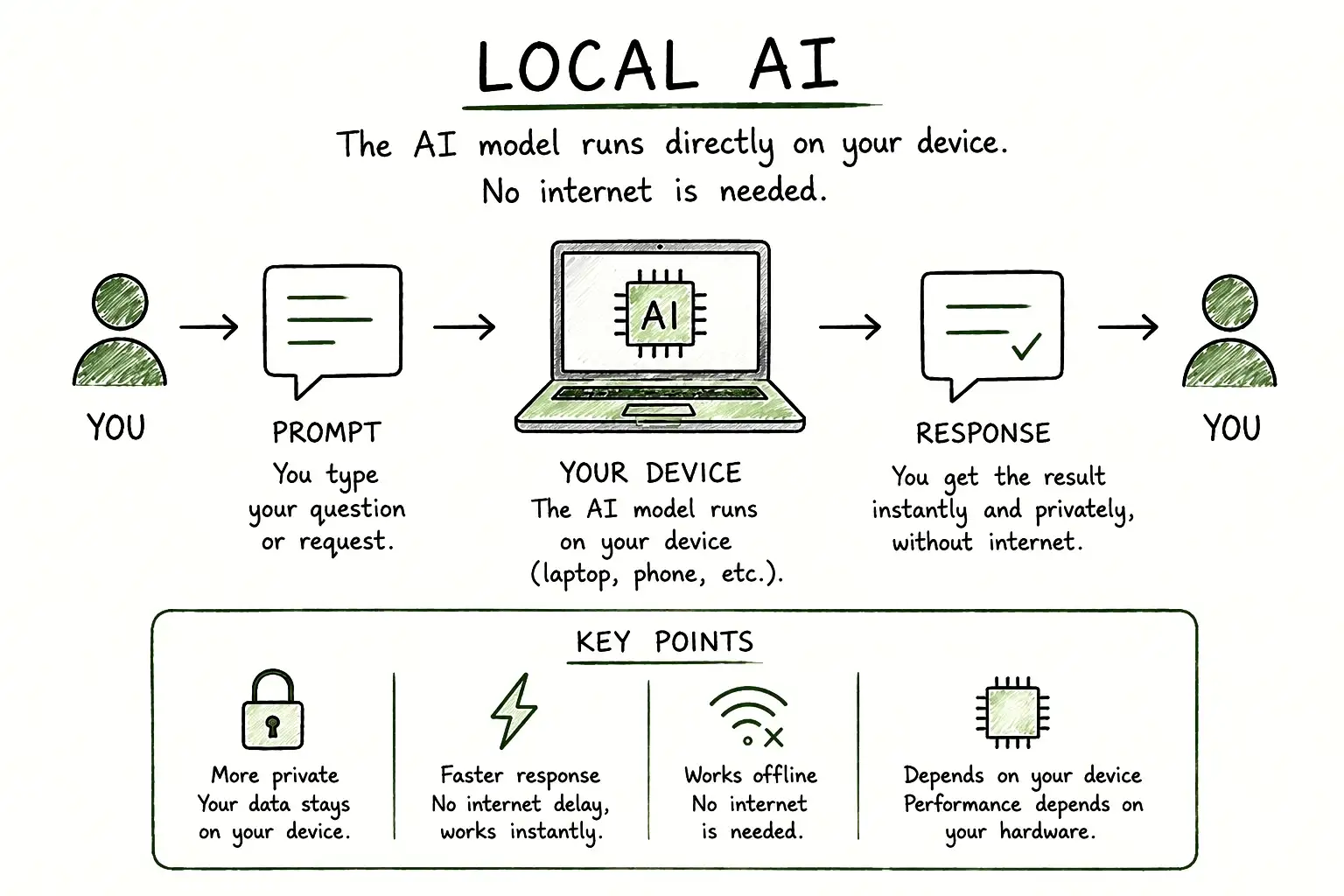 Local AI Flow chart