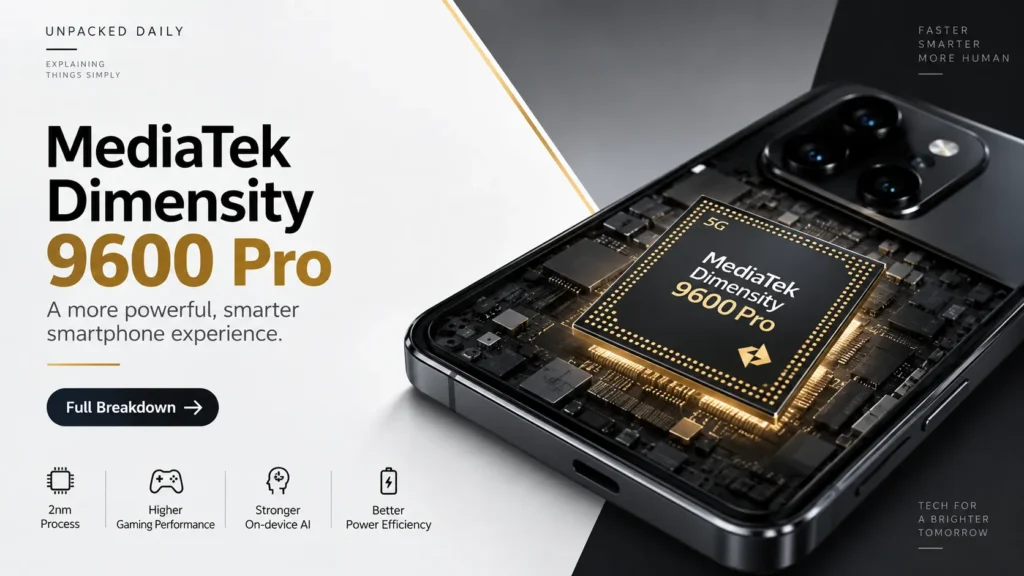 MediaTek Dimensity 9600 Pro processor and smartphone