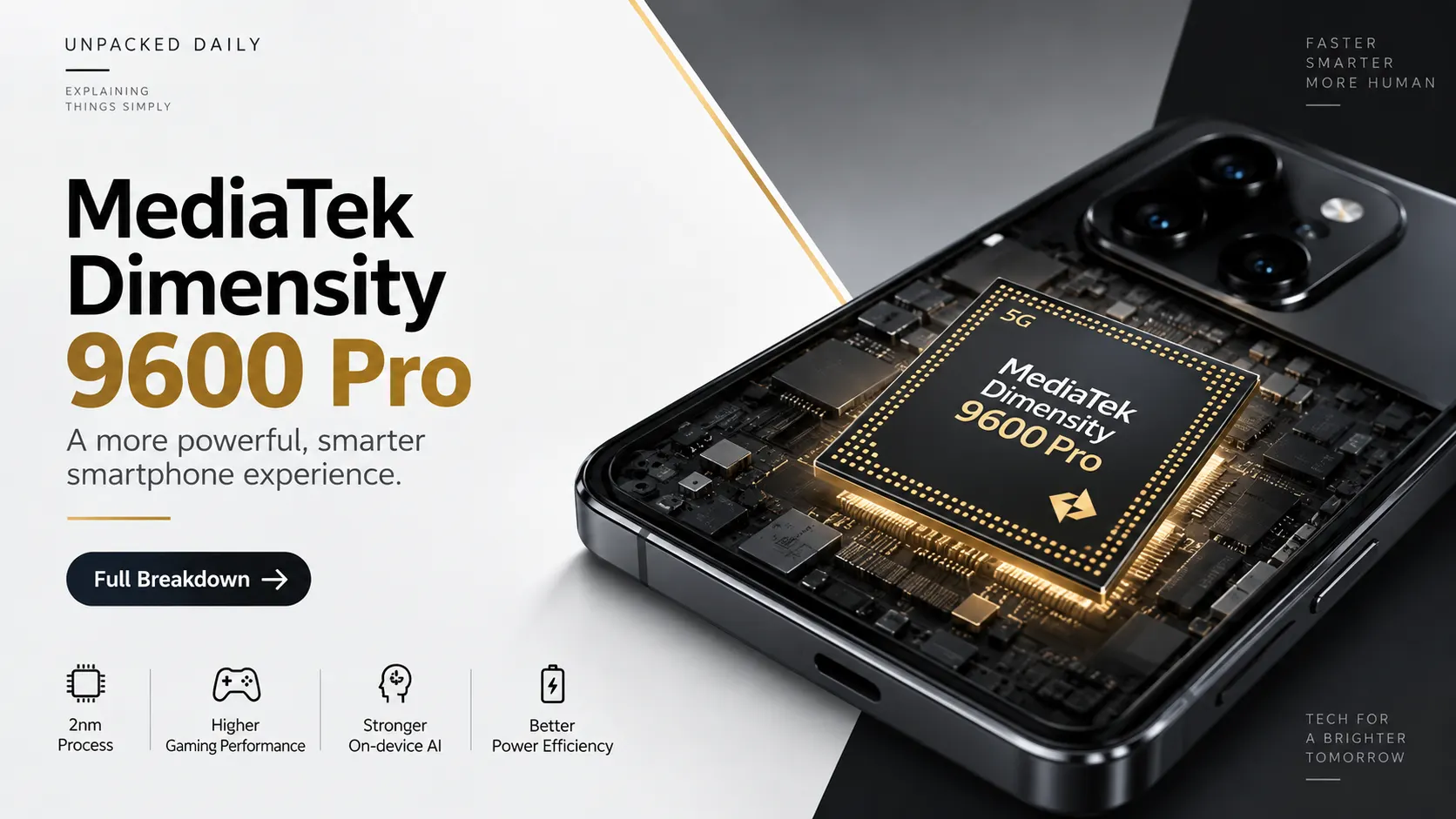 MediaTek Dimensity 9600 Pro: 4.55GHz and Very Different CPU